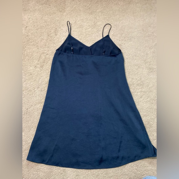 Aritzia Silk Blue Dress - Picture 4 of 4